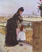 Berthe Morisot On the Balcony oil painting reproduction